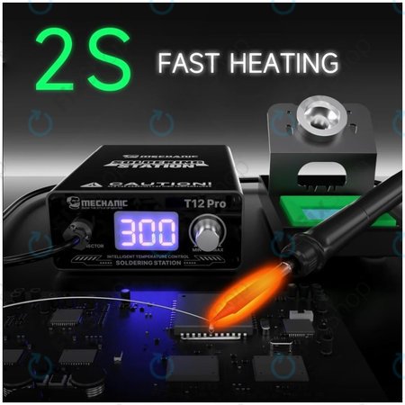 Mechanic T12 Pro - Digitalna stanica za lemljenje (Black)