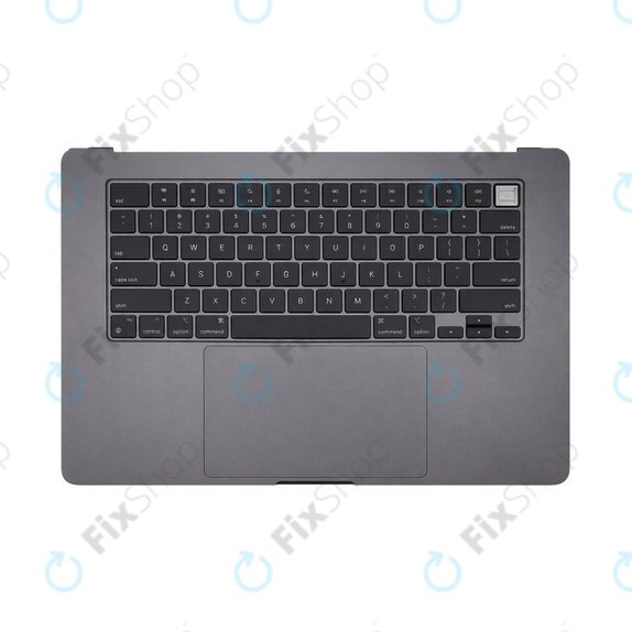 Gornji okvir tipkovnice za MacBook Air 15", A3114 (2023), s US tipkovnicom i baterijom, Space Gray, 661-34895, Genuine Apple
