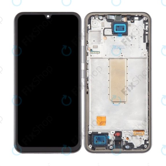 Samsung Galaxy A34 5G A346B - LCD zaslon + zaslon osjetljiv na dodir + okvir (Graphite) TFT