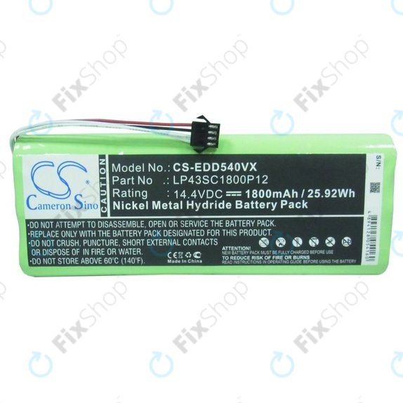 Ecovacs Deebot D-series - Baterija LP43SC1800P12 Ni-MH 14.4V 1800mAh HQ