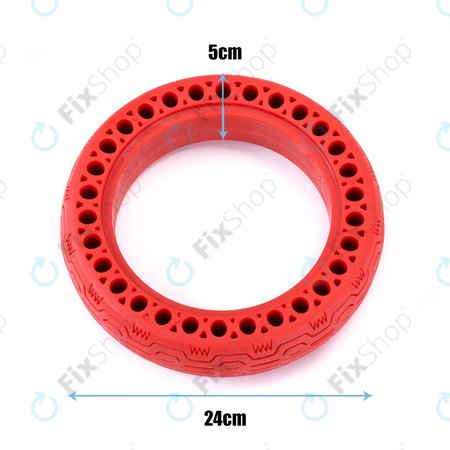 Xiaomi Mi Electric Scooter 1S, 2 M365, Essential, Pro, Pro 2 - Izdržljiva puna guma bez zračnica (Tip 1) (Red)