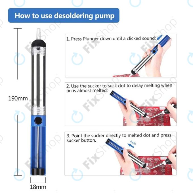 Usisivač za aluminijski lem (pumpa za odlemljivanje)