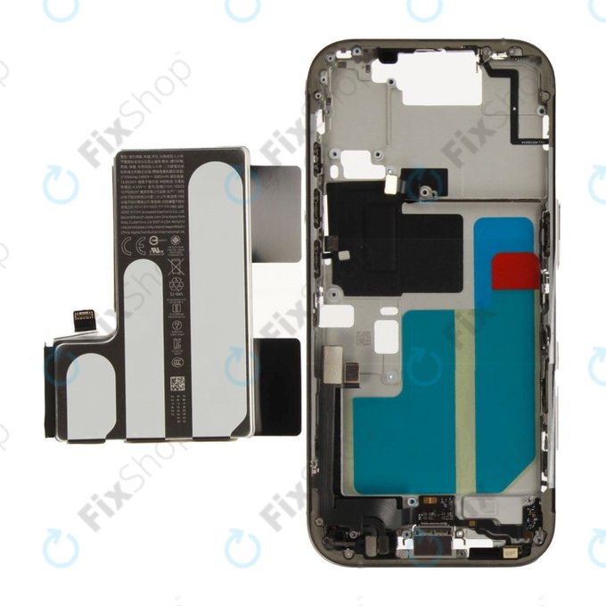 Srednji okvir s baterijom za iPhone 16 Pro | Natural Titanium | ZD076-00692 | Genuine Apple
