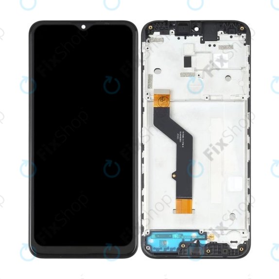 Motorola Moto E7 Plus XT2081 - LCD zaslon + zaslon osjetljiv na dodir + okvir (Black) TFT