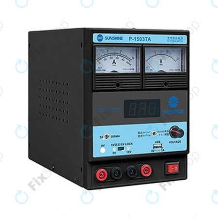 Sunshine P-1503TA - Prilagodljivi napajajući izvor (0-15V, 0-3A)