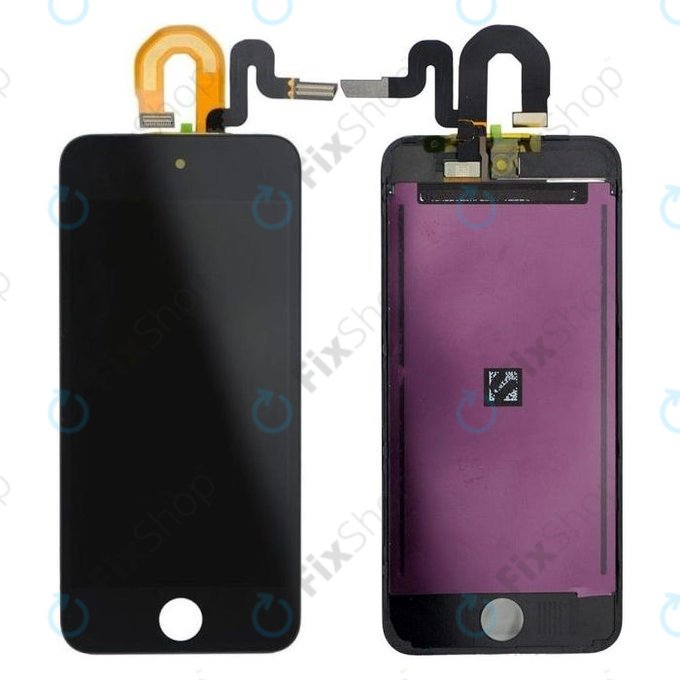 Apple iPod Touch (5. generacija, 6. generacija, 7. generacija) - LCD zaslon + zaslon osjetljiv na dodir + okvir (crni)