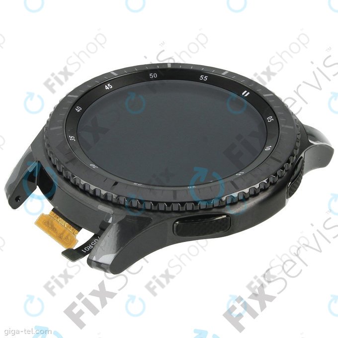 Samsung Gear S3 Frontier R760, R765 - LCD zaslon + zaslon osjetljiv na dodir + okvir (Space Gray) - GH97-19658A Originalni servisni paket