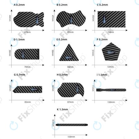 iFixes - Karbonski Ultratanki Alat za Otvaranje A