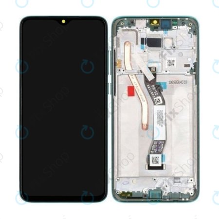 Xiaomi Redmi Note 8 Pro - LCD zaslon + zaslon osjetljiv na dodir + okvir (šumski zeleni) - 56000400G700, 56000C00G700 Originalni servisni paket