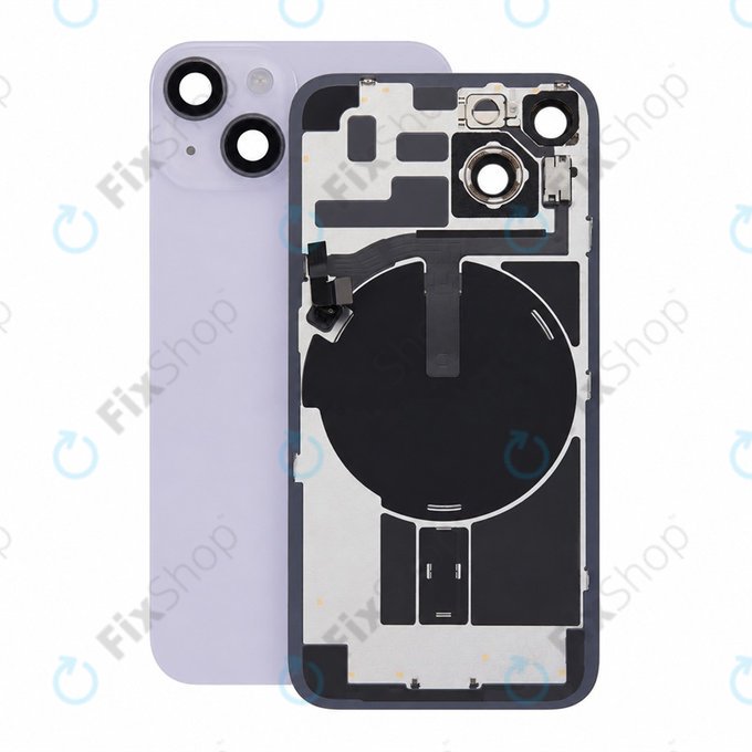 Staklo stražnjeg kućišta za iPhone 14, Purple, Pulled A