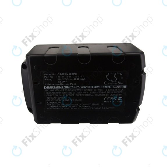 Milwaukee 2600-serija, 2700-serija, AG-125, C18, HD18, M12, M18 - Baterija YTB313 Li-Ion 18V 4000mAh HQ