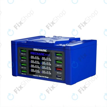 Mechanic V-Power 8 Pro - USB servisna stanica za punjenje s USB-C i USB 3.0