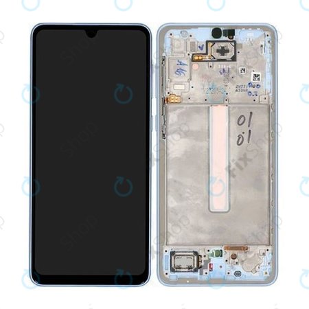 Samsung Galaxy A33 5G A336B - LCD zaslon + zaslon osjetljiv na dodir + okvir (Sjajno plavi) - GH82-28143C, GH82-28144C Originalni servisni paket