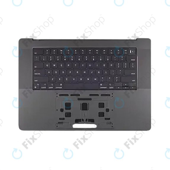 Gornji okvir tipkovnice za MacBook Pro 16", A3403 (2024), s US tipkovnicom i baterijom, Space Black, 661-42823, Genuine Apple