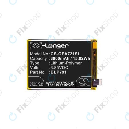 Oppo A72 - Baterija BLP791 3900mAh HQ