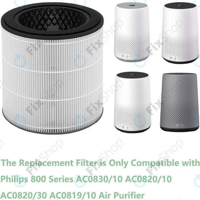 Philips 800-series, AC0830/10, AC0820/10, AC0820/30, AC0819/10 - HEPA filter 3-u-1 (Aktivni ugljen)