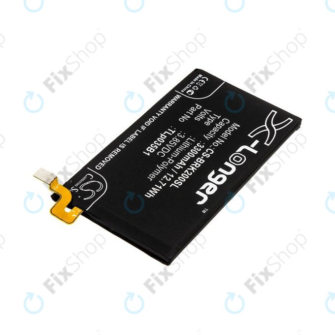 Baterija za Blackberry BBF 100, 3300mAh, Li-Pol, 3.85V, TLp035B1, HQ