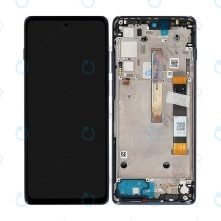 Motorola Moto G200 XT2175 - LCD zaslon + zaslon osjetljiv na dodir + okvir (zvjezdano plava) - 5D68C20181 Originalni servisni paket