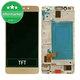 Huawei Honor 7 - LCD zaslon + zaslon osjetljiv na dodir + okvir (Gold) TFT