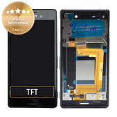 Sony Xperia M4 Aqua E2306 - LCD zaslon + zaslon osjetljiv na dodir + okvir (Black) - 124TUL0015A, 124TUL0011A Genuine Service Pack