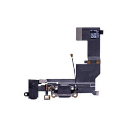 Apple iPhone SE - Konektor za punjenje + fleksibilni kabel (crni)