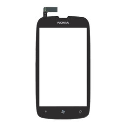 Nokia Lumia 610 - Zaslon osjetljiv na dodir + okvir (crna)