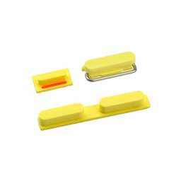 Apple iPhone 5C - Set bočnih gumba - Uključivanje + glasnoća + isključivanje zvuka (žuto)
