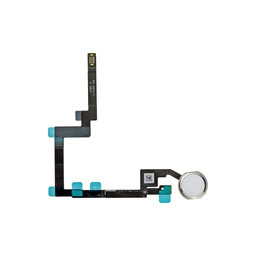 Apple iPad Mini 3 - Tipka Home + fleksibilni kabel (srebrni)