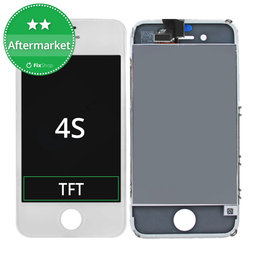 Apple iPhone 4S - LCD zaslon + zaslon osjetljiv na dodir + okvir (bijeli)