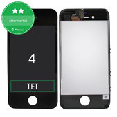 Zaslon za iPhone 4, Black, Dodirni ekran s okvirom