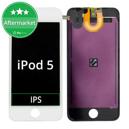 Apple iPod Touch (5. generacija, 6. generacija, 7. generacija) - LCD zaslon + zaslon osjetljiv na dodir + okvir (bijeli)