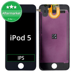 Apple iPod Touch (5. generacija, 6. generacija, 7. generacija) - LCD zaslon + zaslon osjetljiv na dodir + okvir (crni)