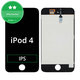 LCD Zaslon za iPod Touch (4th Gen), Black, Dodirni ekran s okvirom