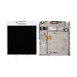 Blackberry Passport - LCD zaslon + zaslon osjetljiv na dodir + okvir (White) TFT
