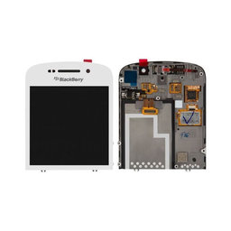 Blackberry Q10 - LCD zaslon + zaslon osjetljiv na dodir + okvir (bijeli)