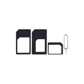 SIM adapter 3u1 (NanoSIM, MicroSIM, MiniSIM) + otvarač SIM utičnice
