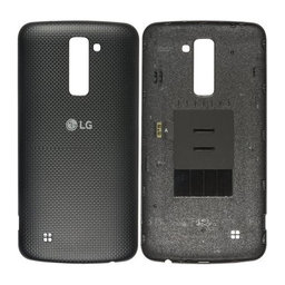 LG K10 K420N - Poklopac baterije (crni) - ACQ88990201 Originalni servisni paket