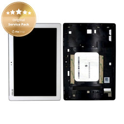 Asus ZenPad 10 Z300C, Z300CT, Z300CX, ZD300C - LCD zaslon + zaslon osjetljiv na dodir + okvir (White) - 90NP0232-R20010 Genuine Service Pack