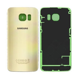 Samsung Galaxy S6 Edge G925F - Poklopac baterije (zlato) - GH82-09602C Originalni servisni paket