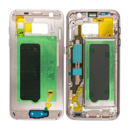 Samsung Galaxy S7 G930F - Prednji okvir (roza) - GH96-09788E Originalni servisni paket