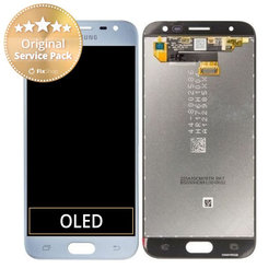 Samsung Galaxy J3 J330F (2017) - LCD zaslon + zaslon osjetljiv na dodir (srebrni) - GH96-10992A Originalni servisni paket