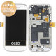 Samsung Galaxy S4 Mini i9195 - LCD zaslon + zaslon osjetljiv na dodir + okvir (White Frost) - GH97-14766B Genuine Service Pack