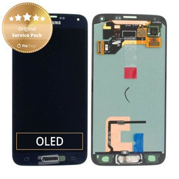 Samsung Galaxy S5 G900F - LCD zaslon + zaslon osjetljiv na dodir (ugljeno crna) - GH97-15959B, GH97-15734B Originalni servisni paket