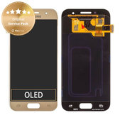 Samsung Galaxy A3 A320F (2017) - LCD zaslon + zaslon osjetljiv na dodir (Gold Sand) - GH97-19732B, GH97-19753B Originalni servisni paket