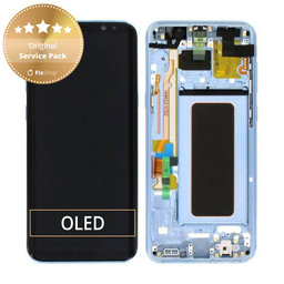 Samsung Galaxy S8 Plus G955F - LCD zaslon + zaslon osjetljiv na dodir + okvir (koraljno plava) - GH97-20470D, GH97-20564D, GH97-20565D Originalni servisni paket