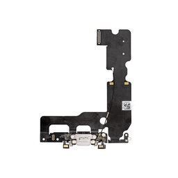 Apple iPhone 7 Plus - Konektor za punjenje + savitljivi kabel (sivo)