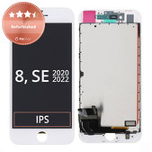 Apple iPhone 8, SE (2020), SE (2022) - LCD zaslon + zaslon osjetljiv na dodir + okvir (bijeli) Refurbished