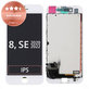 Zaslon za iPhone 8, SE (2020), SE (2022), White, Dodirni ekran s okvirom, Refurbished