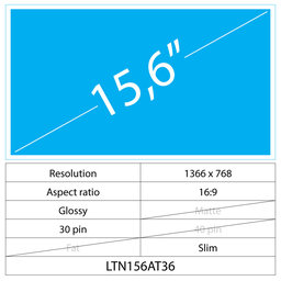 Acer Aspire ES1-522 15.6 LCD Slim Glossy 30 pin HD