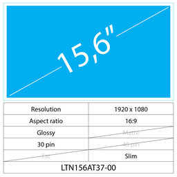 15.6 LCD Slim Glossy 30 pin Full HD